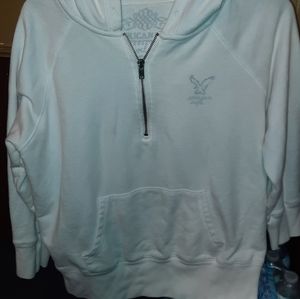 American Eagle White Hoody Size Xl